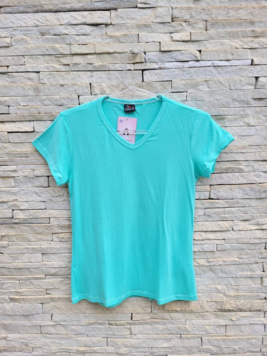 Blusa manga curta Maria verde