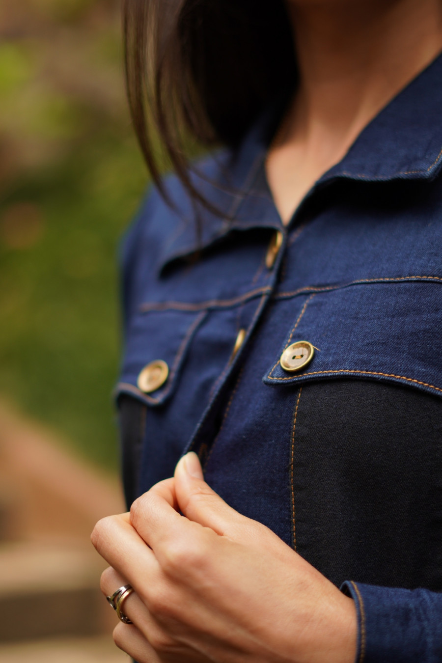 Vestido Chemise Jeans Cl&aacute;ssica Serena