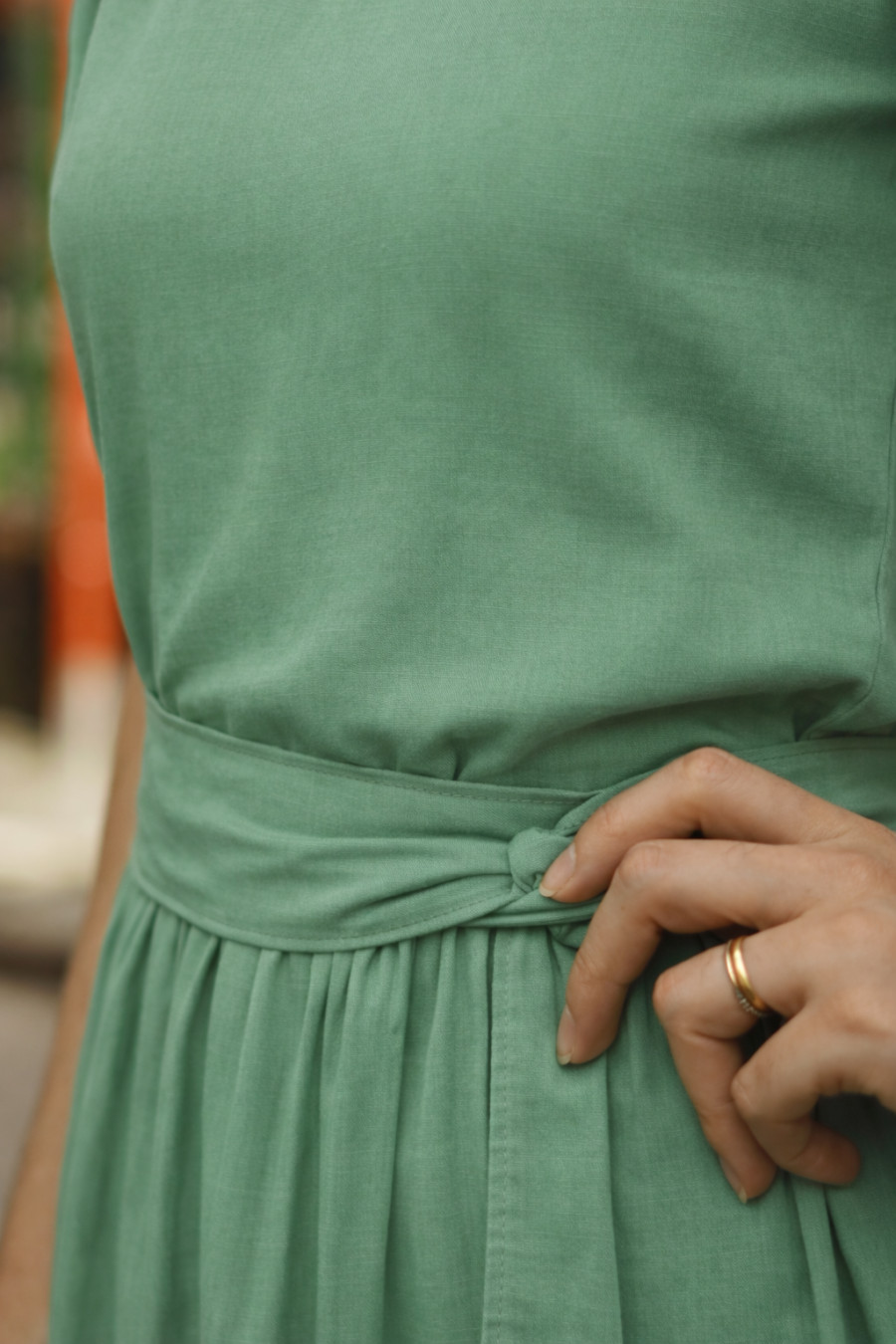 Vestido lux verde &aacute;gua