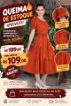 Vestido midi F&aacute;tima terracota