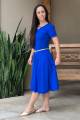 Vestido midi celeste royal