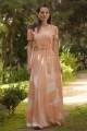 Vestido longo Sarah salmão